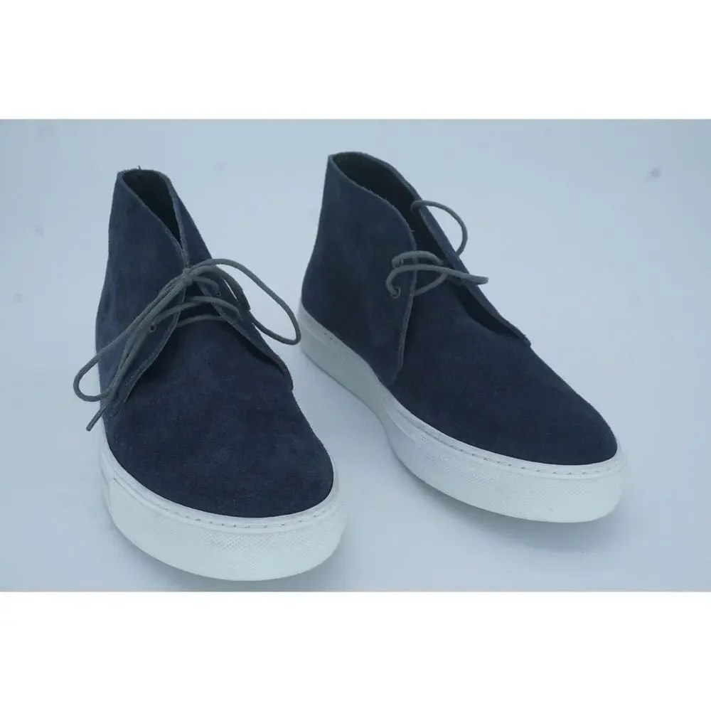 To Boot New York Argento Blue Suede Lace Up Sneakers Size 9.5 Chukka Lace up NIB